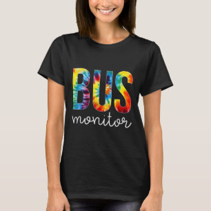 Bus Monitor Tie Dye Appreciation Day Hallo terug n T-shirt