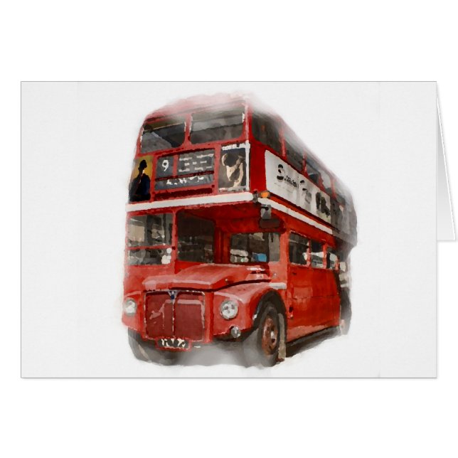 Bus Old Red London (Devant horizontal)