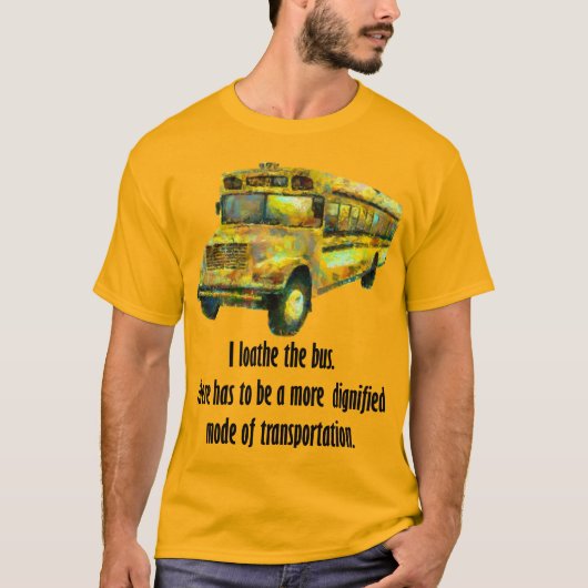 Bus Oranje T Shirt (Voorkant)