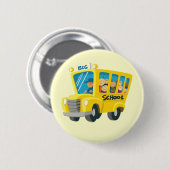 Bus school - ronde button 5,7 cm (Voorkant /achterkant)