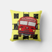 Bus scolaire coussin (Recto)