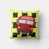 Bus scolaire coussin (Recto)