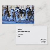 BUS SIBERIAN HUSKY / CARTE PERSONNELLE (Devant / Derrière)