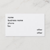 BUS SIBERIAN HUSKY / CARTE PERSONNELLE (Dos)