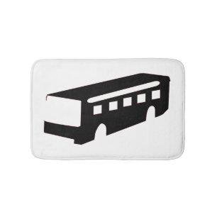 Bus Silhouette Badmat