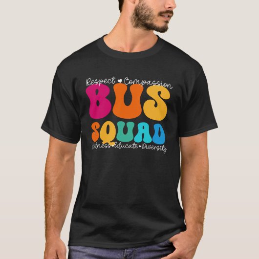 Bus Squad Appreciation Week Back to School T-shirt (Voorkant)