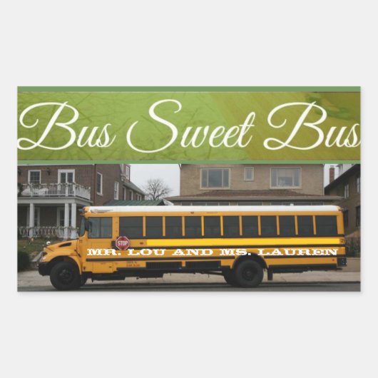 Bus Sweet Bus School Bus sticker (Voorkant)
