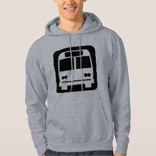 Bus-symbool - zwart hoodie