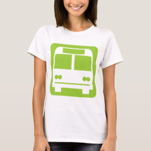 Bus-symbool - zwart t-shirt