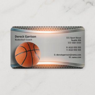 Bus van het basketbal Sport Visitekaartje