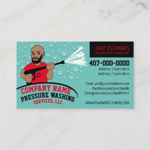 bus voor het wassen en reinigen van de druk visitekaartje