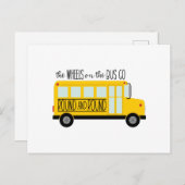 Bus Wheels Song Briefkaart (Voorkant / Achterkant)