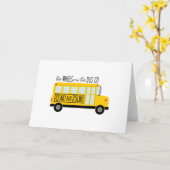 Bus Wheels Song Kaart (Gele Bloem)