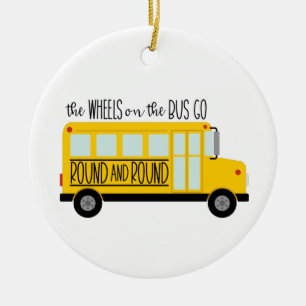 Bus Wheels Song Keramisch Ornament