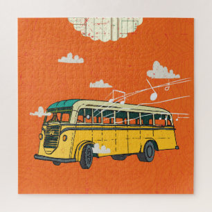 Bus: Wolken Textuur Achtergrond Legpuzzel
