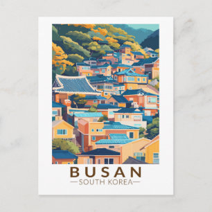 Busan Gamcheon Cultuur Village Travel Art Vintage Briefkaart