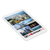 Busan - Zuid-Korea - I Love - Magnet Magneet (Rechterzijde)