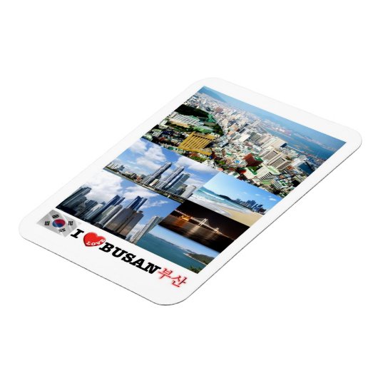 Busan - Zuid-Korea - I Love - Magnet Magneet (Linkerzijde)