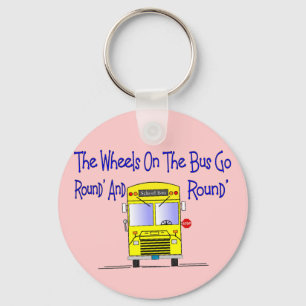 Busbestuurder "The Wheels on the Bus" Sleutelhanger