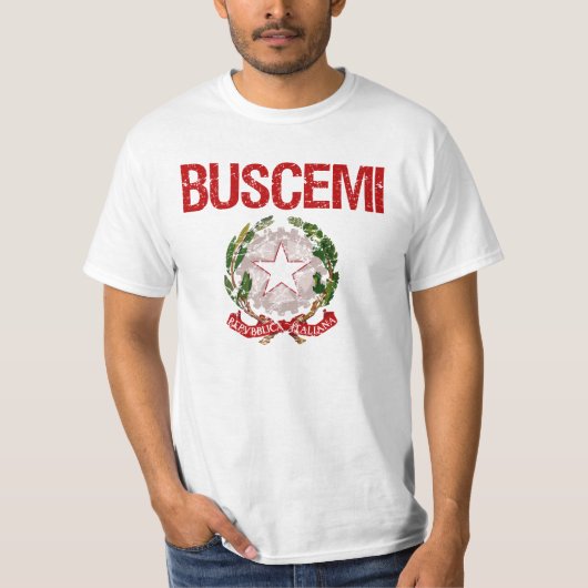 Buscemi Italiaanse achternaam T-shirt (Voorkant)
