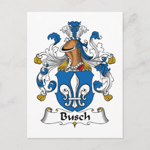 Busch Family Crest Briefkaart