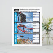 Busch Gardens Mock Ticket voor reizen en evenement (Staand voorkant)