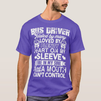 Buschauffeur bestuurdersbus bestuurd door velen di t-shirt