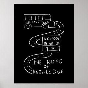 Buschauffeur De weg naar kennis Poster