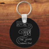 Buschauffeur De weg naar kennis Sleutelhanger (Voorkant)