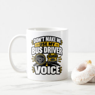 Buschauffeur Humor Gebruik Mijn Buschauffeur Stem Koffiemok