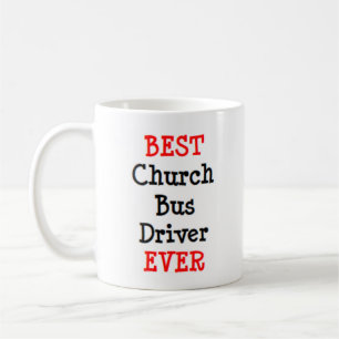 buschauffeur, kerk, beste koffie mok