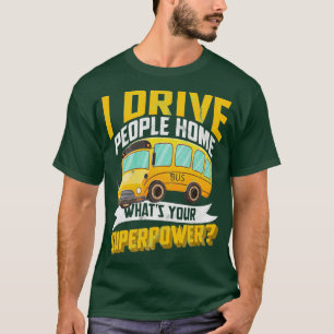 buschauffeur Omnibus School Bus Public T-shirt
