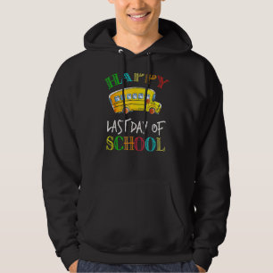 Buschauffeur op de laatste dag van de schoolbus dr hoodie