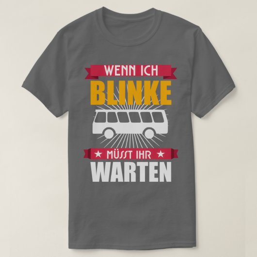 buschauffeur retro bus gezegde t-shirt (Design voorkant)
