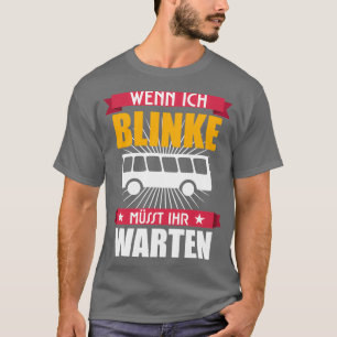 buschauffeur retro bus gezegde t-shirt