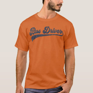 Buschauffeur Schattige Vintage vrienden T-shirt