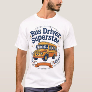 Buschauffeur Superstar Retro Schoolbus T-shirt