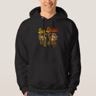 Buschauffeur uit dienst met palmboombril school hoodie