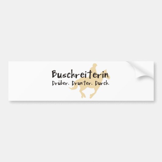 Buschreiter Bumpersticker (Voorkant)