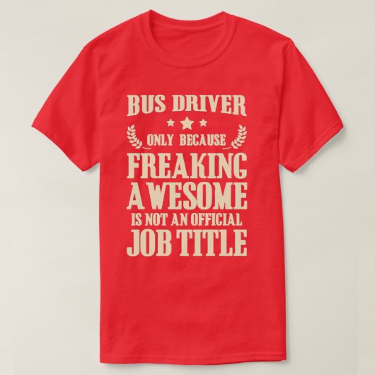 Busdriver T T-shirt (Design voorkant)