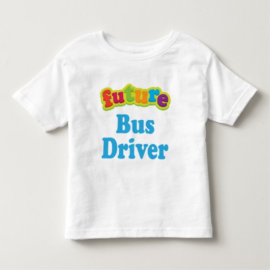 Busdriver (toekomst) voor het kind kinder shirts (Voorkant)