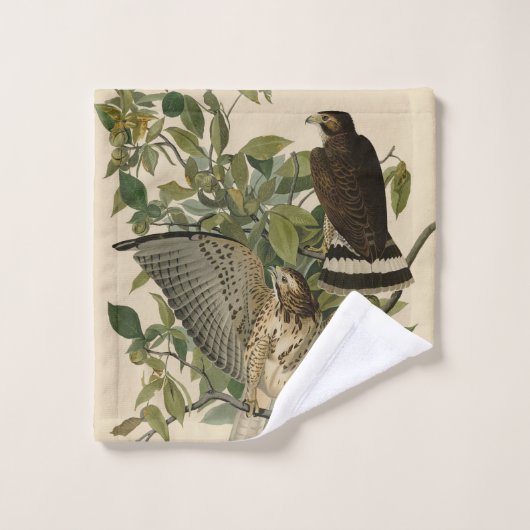 Buse à grande aile des oiseaux d'Amérique d'Audubo (Gant de toilette)