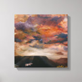 Buse à queue rousse sur toile enveloppée de mesas (Recto)