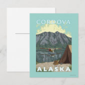 Bush Plane & Fishing - Cordova, Alaska Briefkaart (Voorkant / Achterkant)