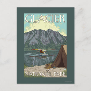 Bush Plane & Fishing - Glacier National Park, MT Briefkaart