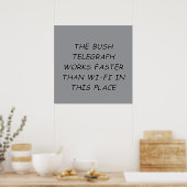 Bush Telegraph Poster (Keuken)