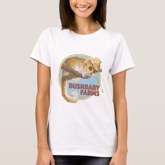 Bushbaby-Boerderijen T-shirt (Voorkant)