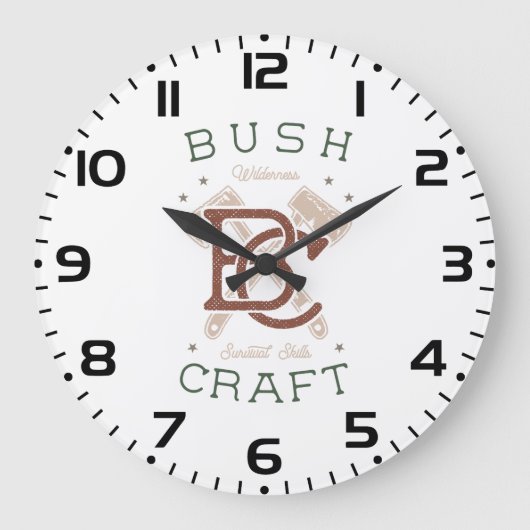 Bushcraft Survival Skills Wilderness Camping Grote Klok (Voorkant)