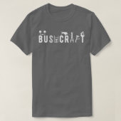 Bushcraft Wordart Hammock en Primitive Skills T-shirt (Design voorkant)