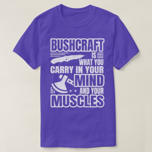 Bushcrafter Social Distancing Expert Bushcrafting T-shirt (Design voorkant)